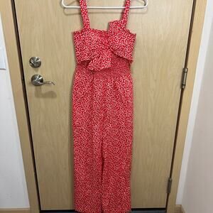 Rebecca Taylor Malia Accent-Bow Jumpsuit